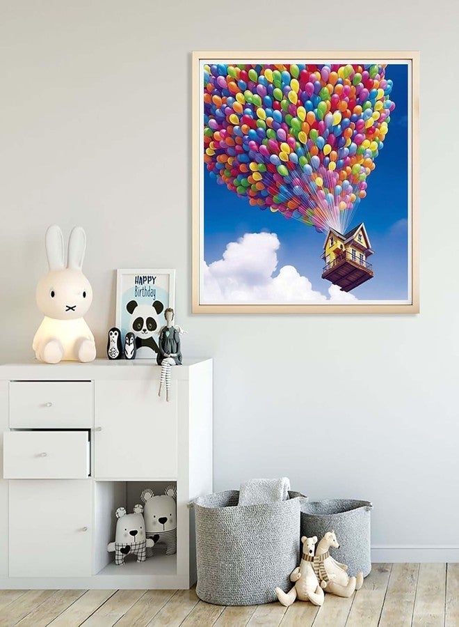 GLNRM Diamond Painting Kit, 12x16inch White Tree of Life Diamond Painting, 5D Diamond Painting Kit for Adults & Kids, Very Suitable for Home Leisure (Air Balloon) - Image 3